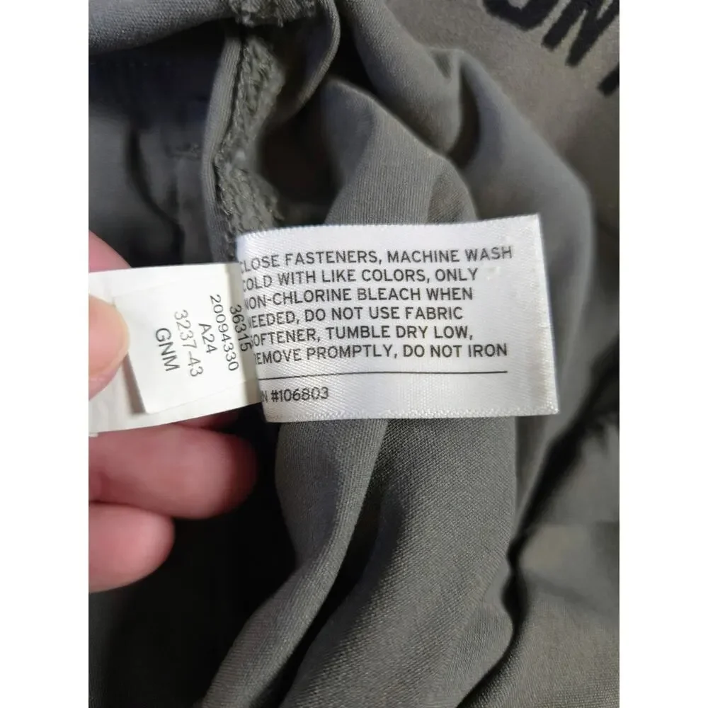Duluth Trading Co Cargo Pants Mens 32x34 Gunmetal Grey Lightweight Active